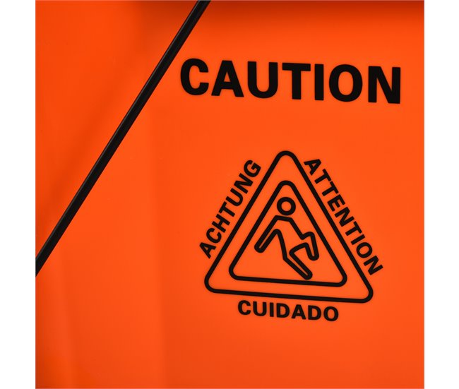 Cubo para Fregona Plástico PP, Metal HOMCOM Naranja