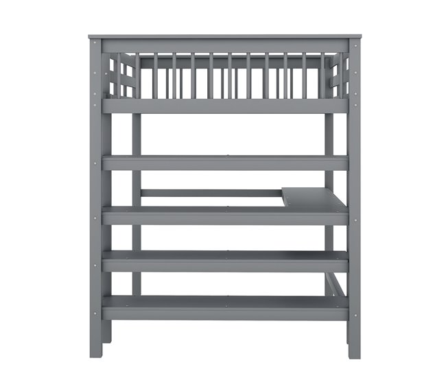Cama alta para niños 149x207 Gris