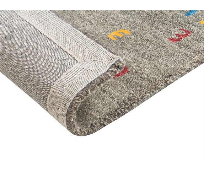 Beliani Alfombra de pelo corto SEYMEN 160x230 Gris