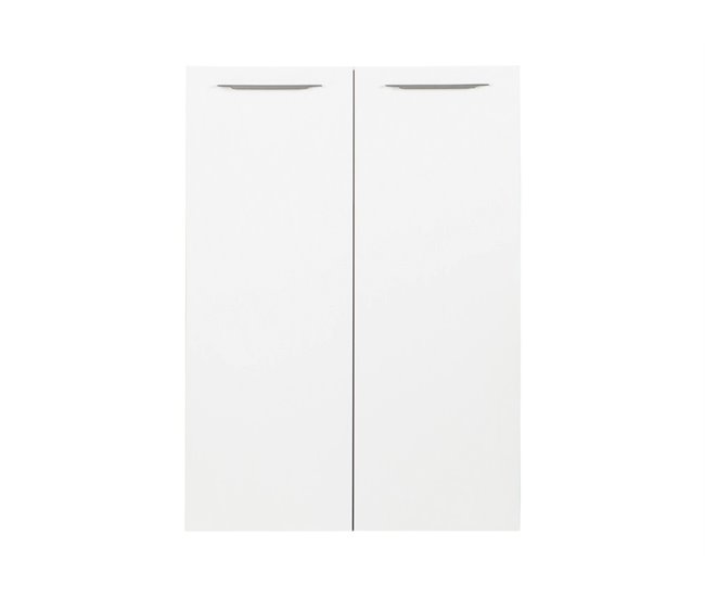 Set 2 puertas para estantería baja STAMPA Blanco Brillo