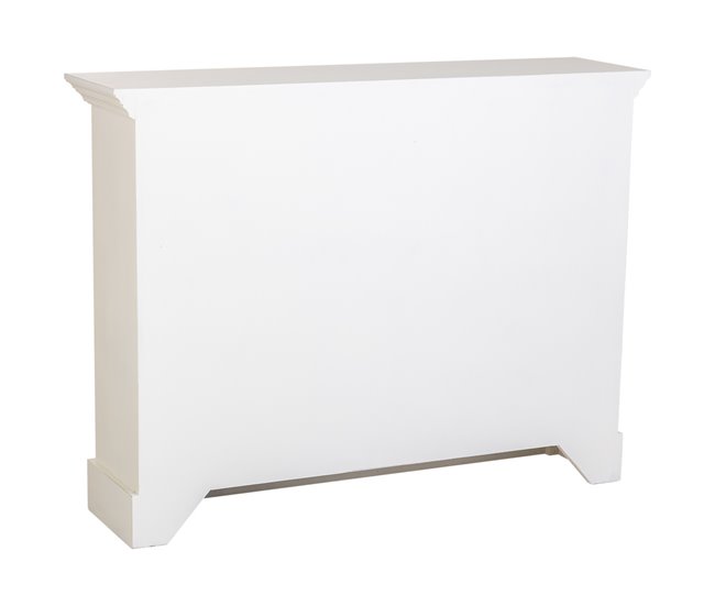 Aparador de madera  envejecido de 2 puertas Blanco