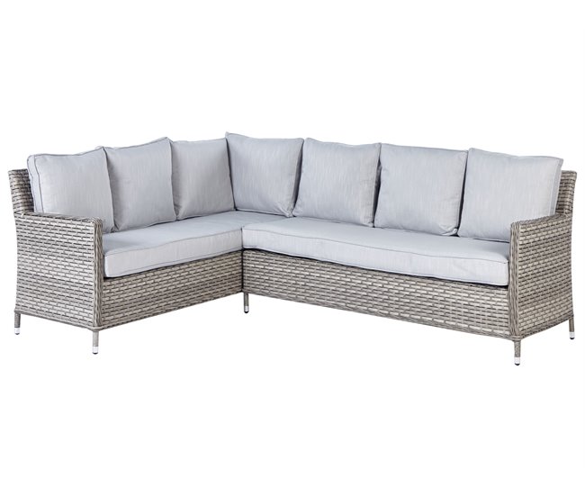 Beliani Conjunto longue LACONA Gris Oscuro
