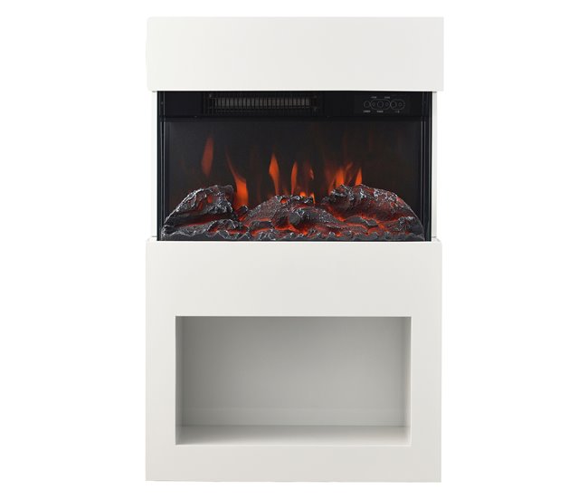 KAMINIO Eléctrica Chimenea HENRI - Estufa de Chimenea Eléctrica Blanco