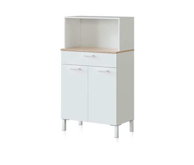 Alacena cocina Colin 2 Puertas 72 Natural/ Blanco