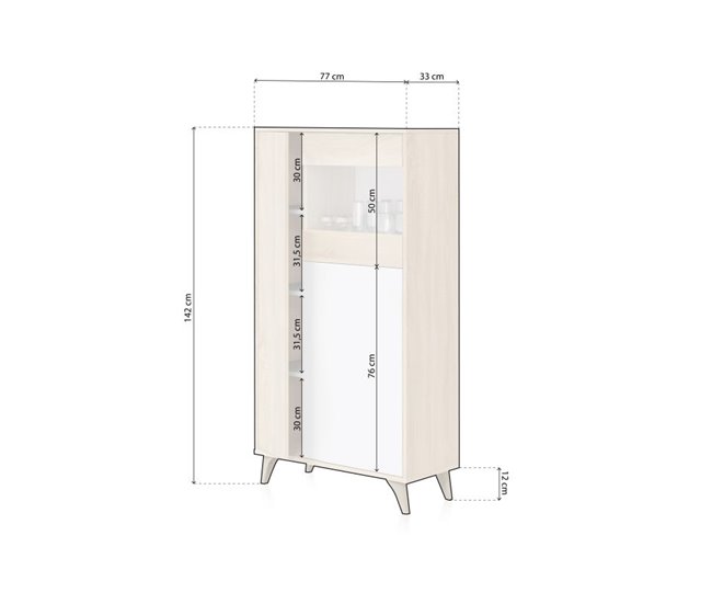 Vitrina Kikua Plus Roble