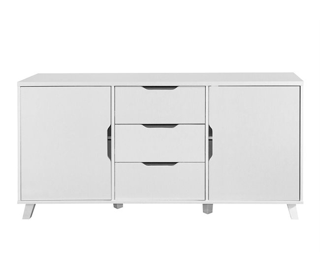 Aparador 2 Puertas y 3 Cajones DN. Muebles Salon o Comedor 160 Blanco