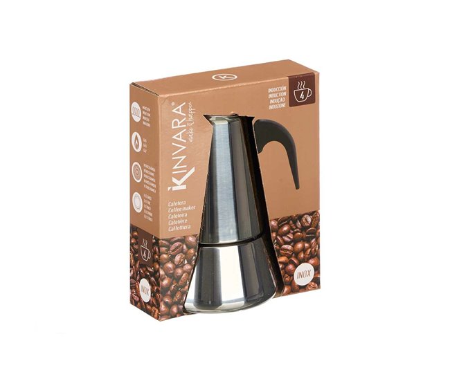 Cafetera Italiana Plateado