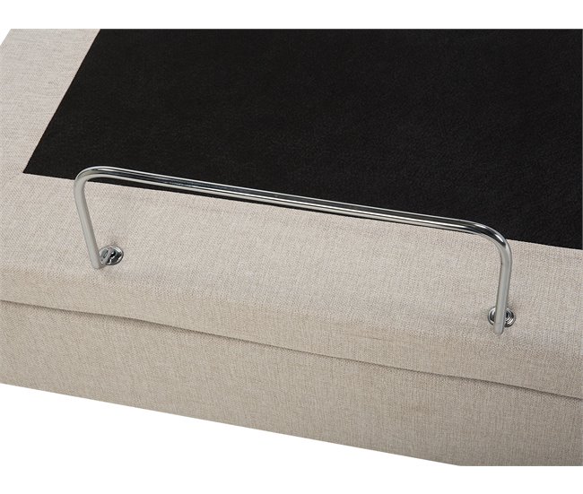 Beliani Cama ajustable Poliéster DUKE 92x216 Beige