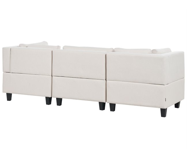 Beliani Sofá modular Poliéster UNSTAD Beige