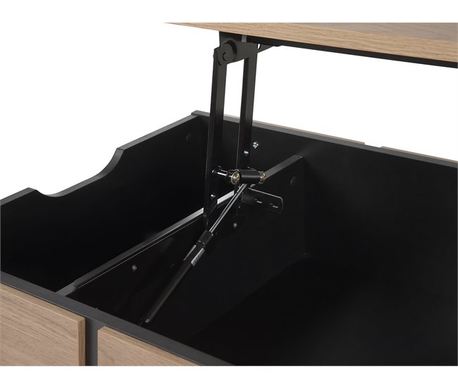 Beliani Mesa de centro BLACKPOOL 59x107 Marron