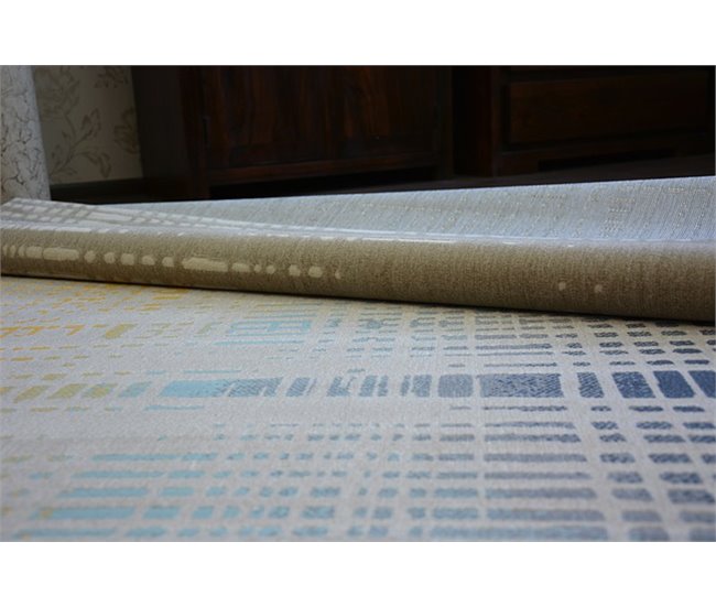 Alfombra SCANDI Rayas Rejilla 120x170 Gris