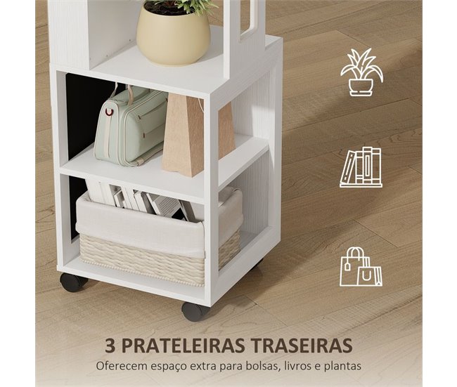 Espejo Joyero MDF HOMCOM, hogar - decoración Crudo