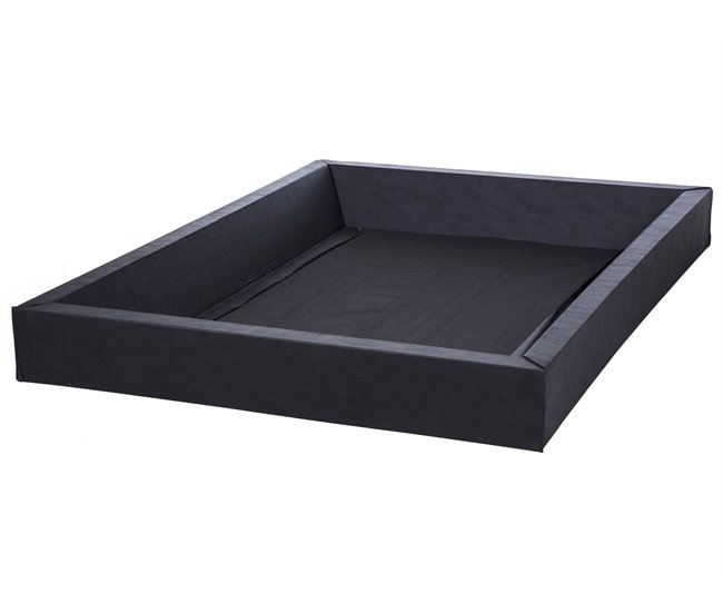 Beliani Cama de agua Poliéster ROISEL 201x226 Crema