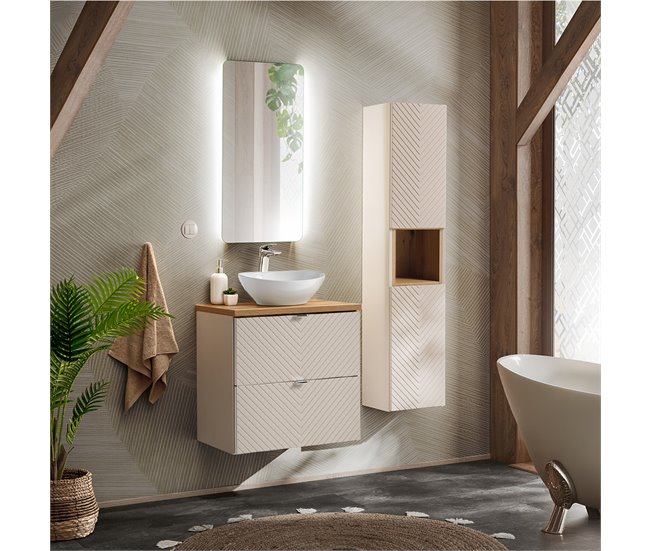 Mueble bajo lavabo encimera Manoa 60 Beige