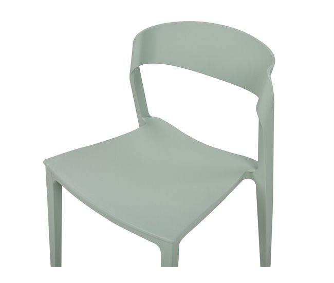 Beliani Silla de comedor SOMERS Verde