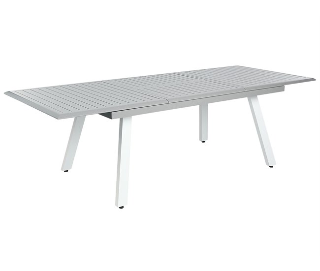 Beliani Conjunto de comedor PERETA Gris Claro