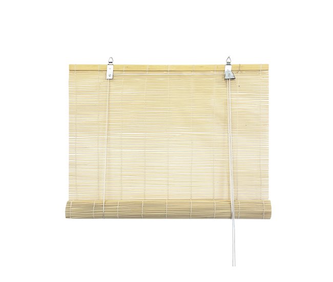 Acomoda Textil – Persiana Enrollable de Bambú Natural 