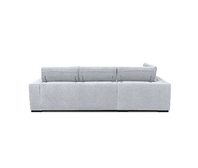 Rinconera con cama MACK izquierda 4 plazas gris claro Gris Claro