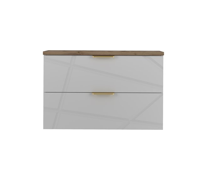 Mueble bajo lavabo encimera Aurora 80 Blanco