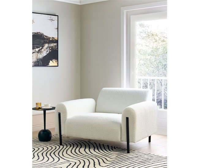 Beliani Sillón ASKIM Blanco