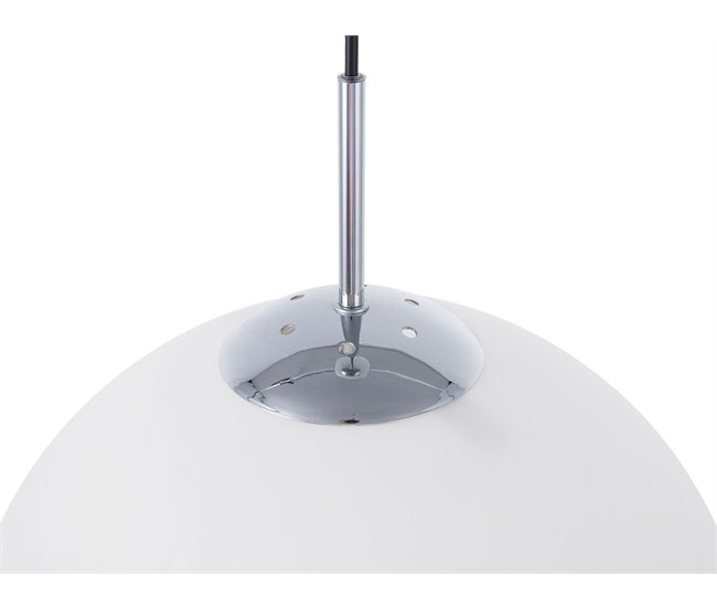 Beliani Lámpara colgante BARROW S Blanco