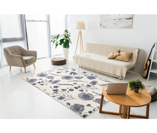 Alfombra HEOS 78585 FLORES 190x270 Crema