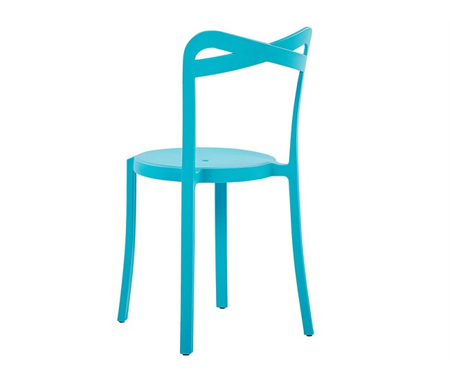 Beliani Conjunto bistro SERSALE/CAMOGLI Turquesa