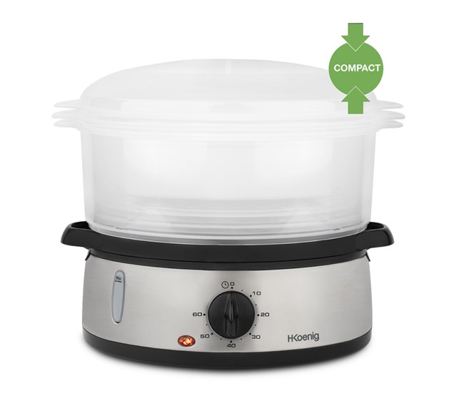 Vaporera Eléctrica Vap10 H.koenig Negro/ Gris