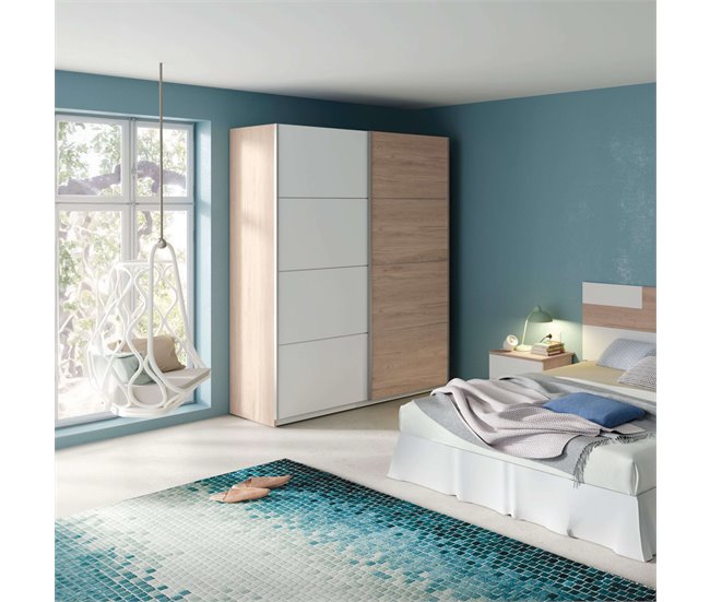 Armario Dormitorio Onix Habitación Blanco/ Madera