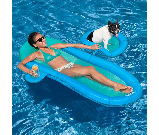 Colchoneta Hinchable Deluxe Azul