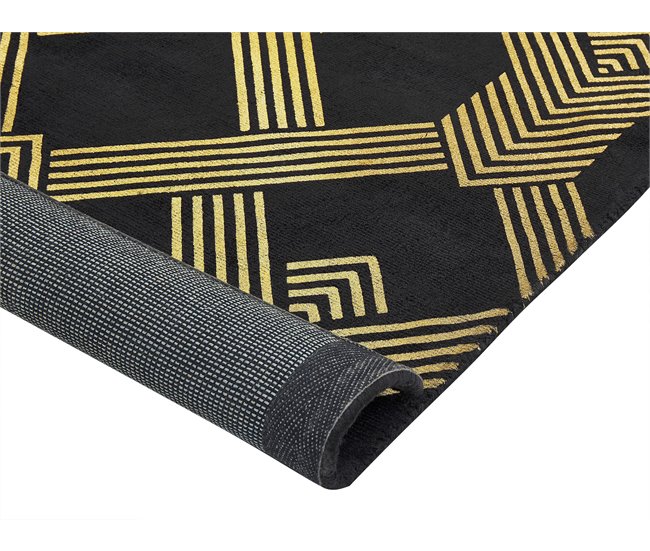 Beliani Alfombra de pelo corto VEKSE 160x230 Azul