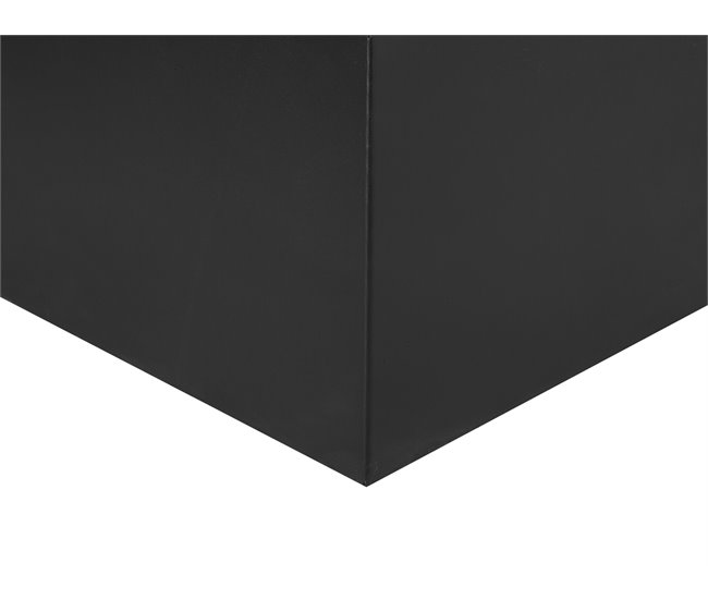 Beliani Fogón de madera YATE Negro