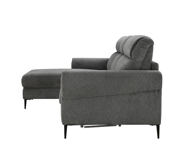 Chaise longue con cama ELIA Gris