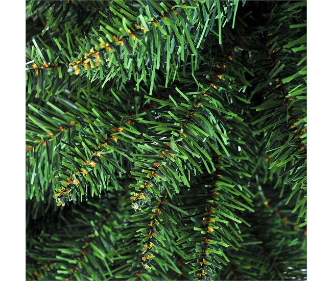Árbol de Navidad Plástico, Metal HOMCOM Verde