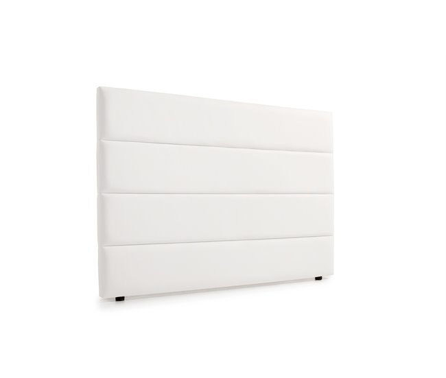 CABECERO TAPIZADO GENOVA POLIPIEL  - Moonia 130 Blanco