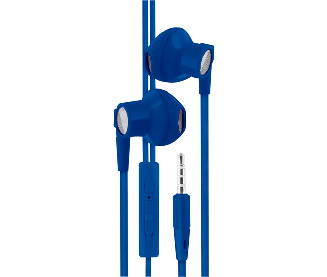 Auriculares con Cable y microfono Mooov Azul