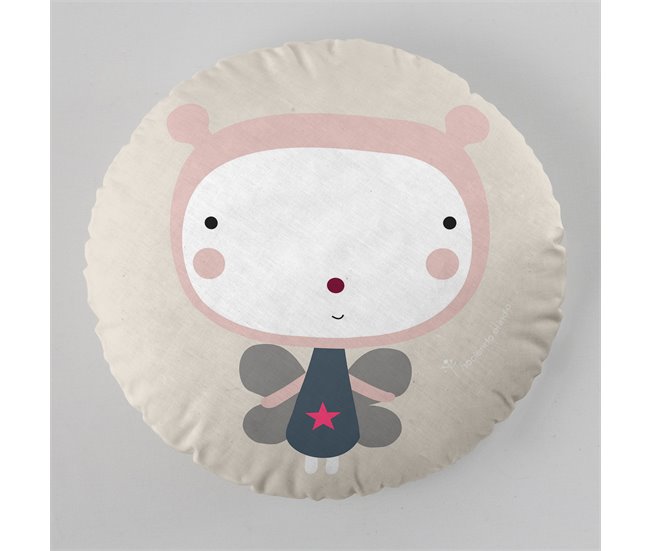 COJIN REDONDO CON RELLENO HEI CIRCLE 2 Estampado