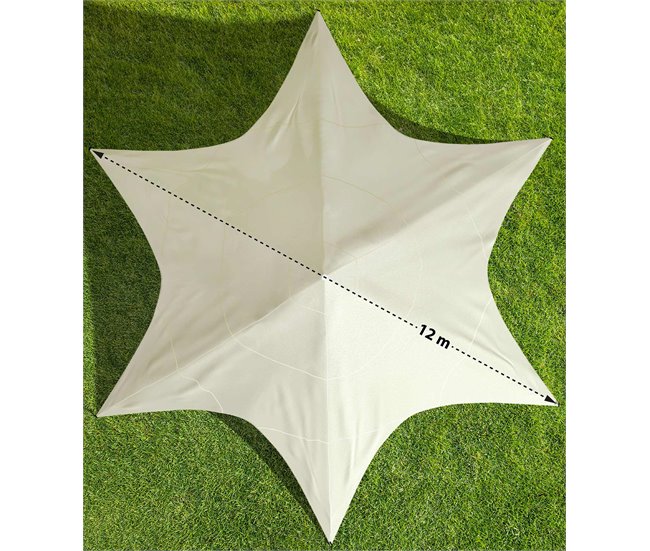 Carpa de estrella - Plástico Crema