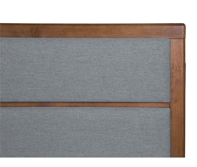 Beliani Cama con somier MDF POISSY 167x202 Gris