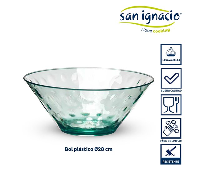 Bol plastico puntos colección LEKNES Transparente