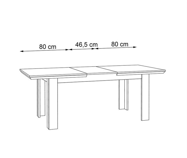 Mesa extensible PORTOFINO blanca Blanco
