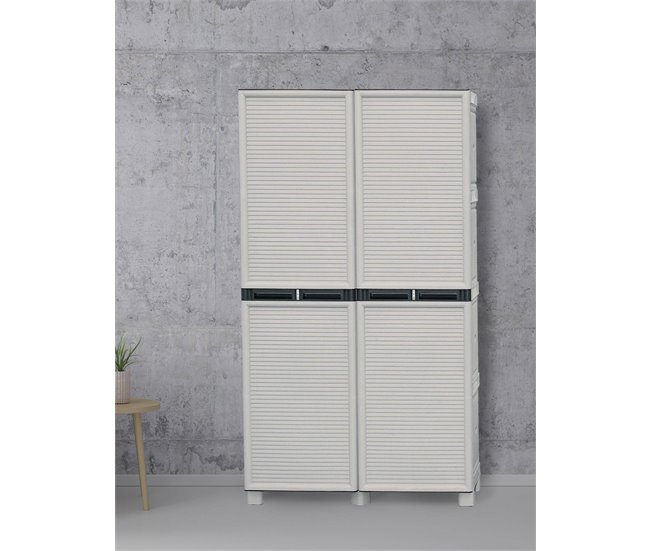 Armario exterior en PVC Gris