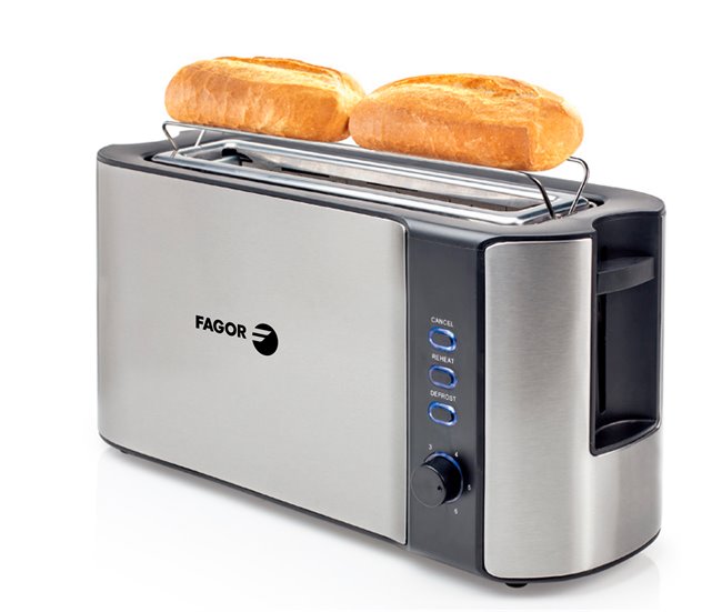 Tostador FAGOR FGE08003 1 ranura larga 1000W Negro
