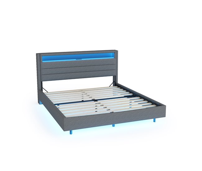 Camas de matrimonio 141x214 Beige