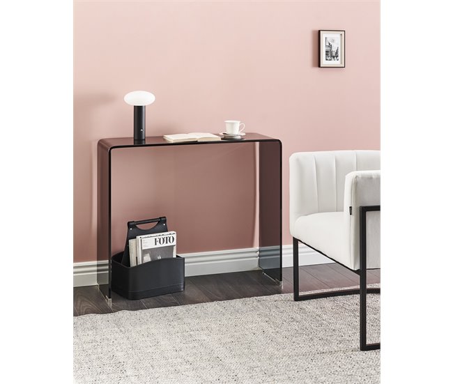 Beliani Mesa auxiliar KENDALL 90 Negro