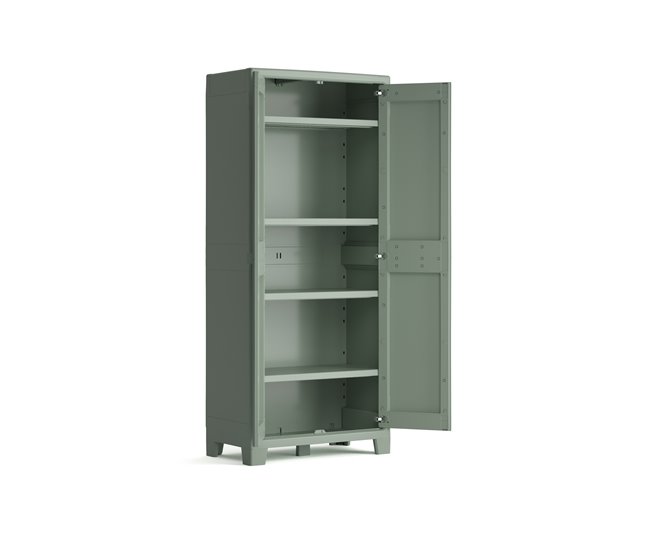 Armario de resina exterior  PLANET outdoor alto 182x80x44cm verde Verde