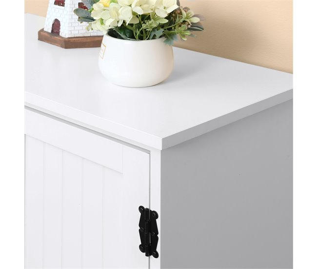 Alacena de Cocina MDF, Melamina de Madera HOMCOM, hogar - cocina Blanco