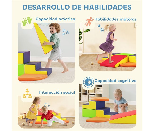 Bloques de Espuma Cuero Sintético AIYAPLAY Multicolor