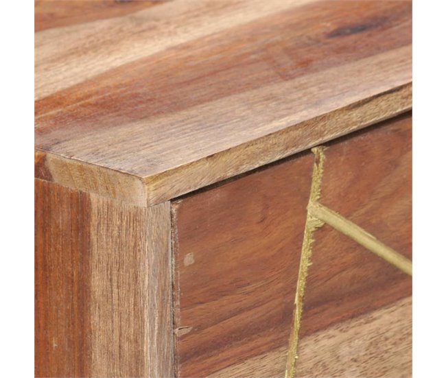 Consola recibidor Bayu  cajones  maciza de sheesham Natural