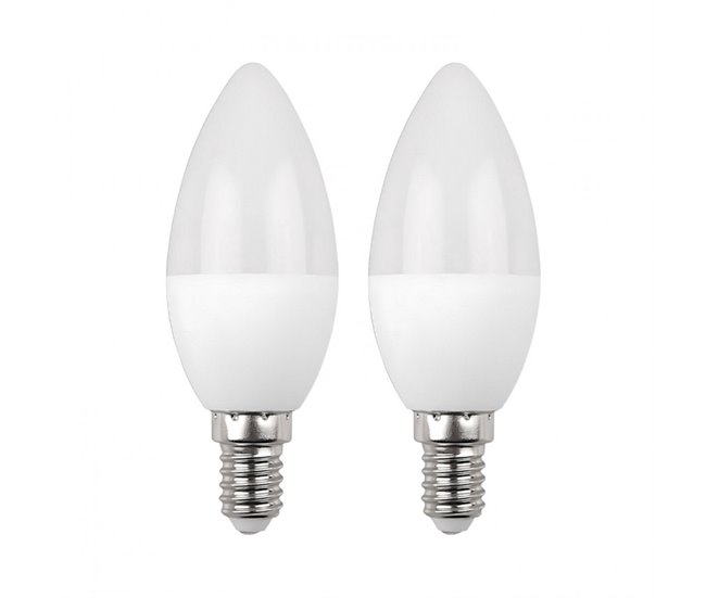 Pack 2 Bombillas LED Vela 1Primer Leader Blanco